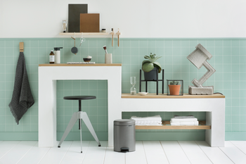 BRABANTIA atkritumu tvertne ar pedāli NewIcon, 5 l, Platinum (112683)
