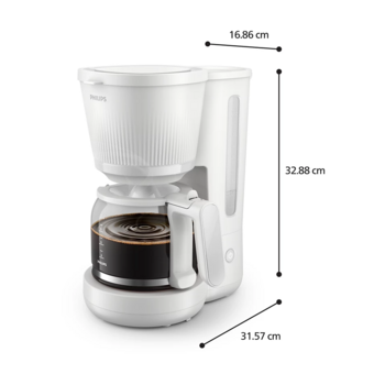 PHILIPS 3000. sērijas Basic Kafijas automāts, 1080 W, balts (HD7411/00)