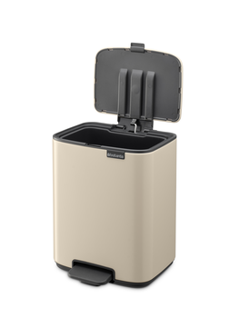 BRABANTIA atkritumu tvertne ar pedāli, 7L, Soft Beige (237928)