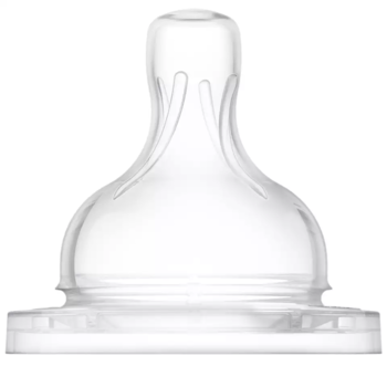 Philips Avent Pretkoliku barošanas pudeļu silikona knupīši, ātras plūsma, 6M+ (2 gab.) (SCY764/02)
