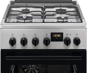 Electrolux gāzes plīts ar elektrisko cepeškrāsni, nerūsējoša tērauda, 50cm (LKK540232X)