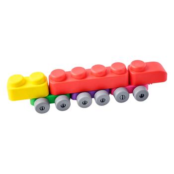 Gerardo's Toys mīksto klucīšu komplekts ar riepām, 33 gab. (25 gab.+ 8 riepu detaļas) (GT3103)