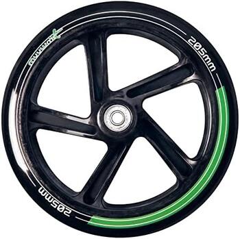 Muuwmi Aluminium Scooter skrejritenis 205 mm,zaļš-zils - melns (AU 522)