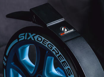 Six Degrees Scooter skrejritenis 205 mm, zils (AU 509)