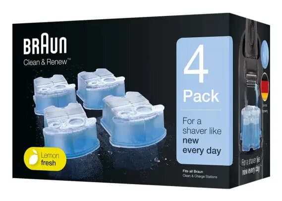 BRAUN maināmas tīrīšanas kasetnes skuvekļiem, 4 gab. (CCR4)