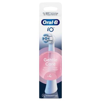 Braun SWF-4 Oral-B GentleCare white zobu birstes uzgaļi, 4 Gab (iO RB SWF-4)
