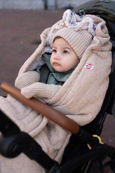 Lodger Hatter Folklore merino vilnas cepure, Beige, 3-6m (HTM 630_3-6)