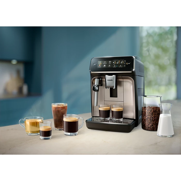 PHILIPS 3300 sērijas Espresso kafijas automāts, melns (EP3321/40)