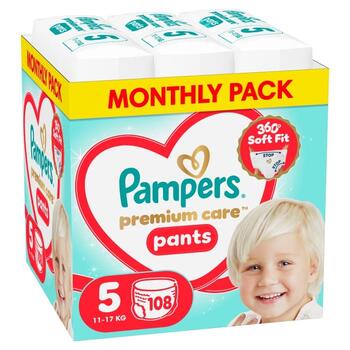 Pampers Pants autiņbiksītes, 5. izmērs, 11-17kg, 108gab (80894762)