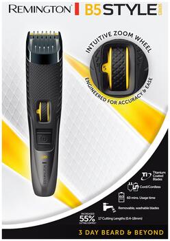 Remington Style Series B5 bārdas trimmers, melns (MB5000)