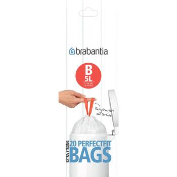 BRABANTIA atkritumu tvertņu maisiņi, 5 l, (B) (20maisi rullītī) White (311741)