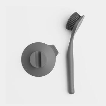 BRABANTIA birste ar turētāju., Dark Grey (117589)