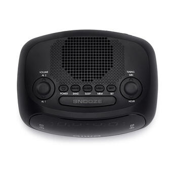 AIWA radio pulkstenis, melns (CR-09J)