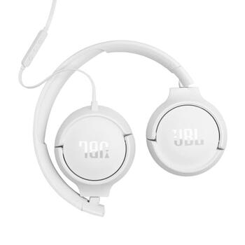 JBL Tune on-ear austiņas ar USB, baltas (JBLT520CWHT)