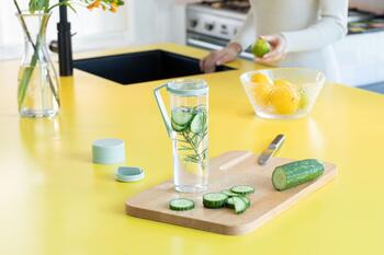 BRABANTIA Make & Take ūdens pudele ar sietiņu, jade green (202445)