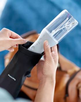 Sonicare Cordless Power Flosser 3000 mutes dobuma irrigators, balts (HX3826/31)