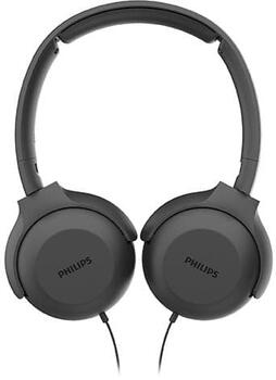 PHILIPS austiņas ar galvas stīpu un mikrofonu, melnas (TAUH201BK/00)
