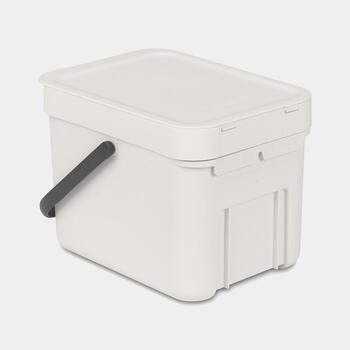 BRABANTIA aktritumu tvertne Sort & Go, 6L, Light Grey (213267)