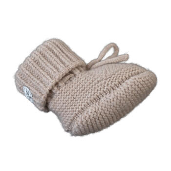 Lodger Slipper Folklore Merino vilnas čībiņas, Beige, 0-6m (SLM 630_0-6)