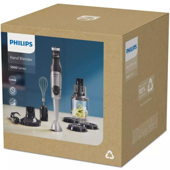 PHILIPS 5000 Series rokas blenderis, melns (HR2684/00)