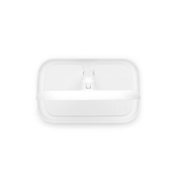 BRABANTIA ReNew spogulis ar plauktiņu, White (280726)