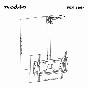 Nedis TV griestu statīvs, 42-65 collas (TVCM1350BK)