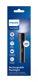 PHILIPS LED lukturis, melns (SFL7003R/10)