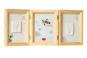 Tiny Love Double Frame komplekts mazuļa pēdiņu/rociņu nospieduma izveidošanai, koka (3333166081)