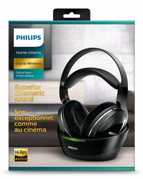 PHILIPS bezvadu austiņas, melnas (SHD8850/12)