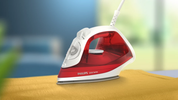 PHILIPS 2000 sērijas Tvaika gludeklis, 2000W, sarkans (DST2010/40)