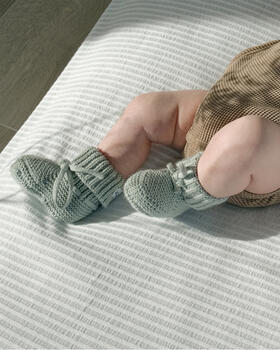 Lodger Slipper Knit čībiņas, Silk, 0-6m (SLK 109_0-6)