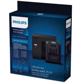 PHILIPS Litija jonu akumulatora komplekts putekļusūcējiem (XV1797/01)