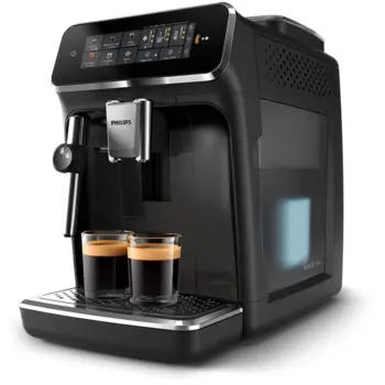 PHILIPS 3300 sērijas Espresso kafijas automāts, melns (EP3321/40)