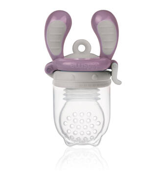 Kidsme Food Feeder bērna ēdināšanas ierīce cietiem produktiem (liels),Plum, no 6 mēn. (160337PL)