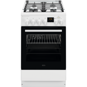 AEG gāzes plīts ar elektrisko cepeškrāsni (CKB56490BW)