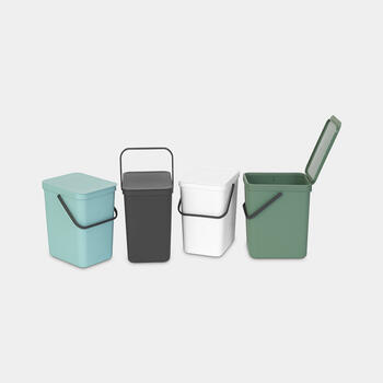 BRABANTIA atkritumu tvertne Sort & Go, 25 l, Grey (129940)