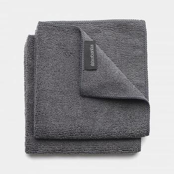 BRABANTIA Mikrošķiedras lupatiņa 2gb., dark grey (118029)