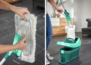 LEIFHEIT Grīdas birste ar teleskopisku kātu Profi XL cotton plus 42cm (1055023)