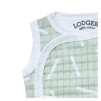 Lodger Romper Sprinkle kokvilnas bodijs bez piedurknēm,Leaf, 68 cm (RF 070_68)