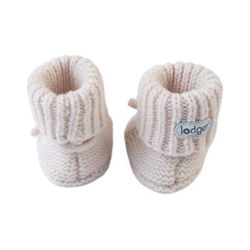 Lodger Slipper Folklore Merino vilnas čībiņas, Birch, 0-6m (SLM 599_0-6)