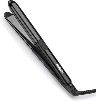 BaByliss Straight & Curl Titanium profesionālais matu taisnotājs, melns (ST486E)