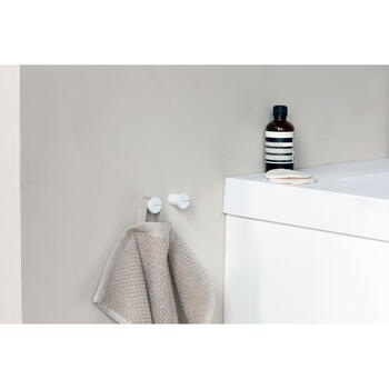 BRABANTIA MindSet dvieļu pakaramie, 2 gab., Mineral Fresh White (303425)