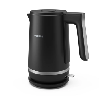 PHILIPS Double Walled Kettle 5000. sērijas tējkanna, 1.7L, melna (HD9395/90)