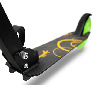 MUUWMI Aluminium Scooter Glow skrejritenis 200 mm, zaļš (AU 621)