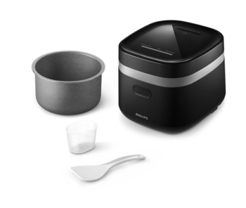 PHILIPS 3000. sērijas Mini daudzfunkcionālais katls, melns (HD3090/80)