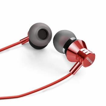 AIWA In-Ear stereo austiņas ar mikrofonu, sarkanas (ESTM-50RD)