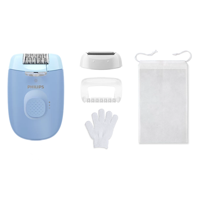 PHILIPS 4000. sērijas epilators ar vadu, zils (BRE247/00)