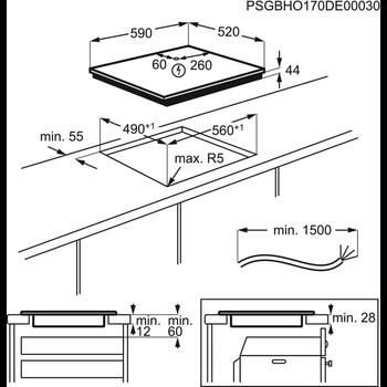 Electrolux indukcijas plīts virsma (EIV634)
