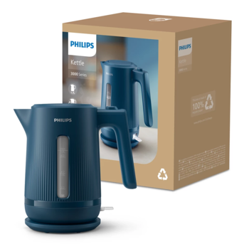 PHILIPS 3000. sērijas Basic tējkanna, 1.7L, zila (HD9411/70)