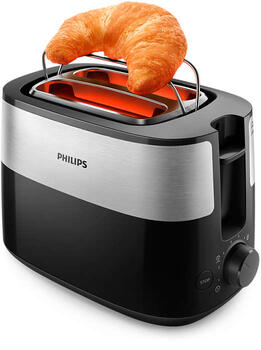 PHILIPS Daily Collection Tosteris, 830 W (melns) (HD2516/90)